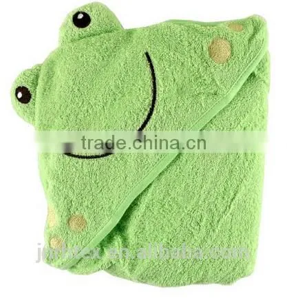 Eco-friendly Embroidery Designs Ring Spun Cotton Terry Animal Baby Bath Towel With Hood photo-4