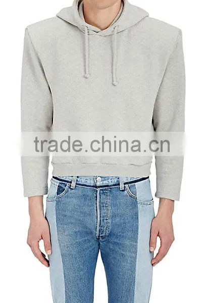 Cotton-Blend Crop Hoodie photo-3