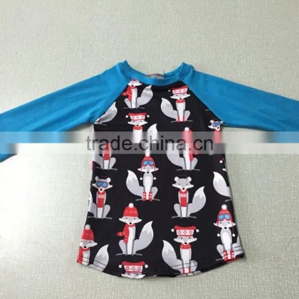 Boutique Ruffle Raglan Shirts for Easter Baby Shirts Children Icing Ruffle Clothing photo-3