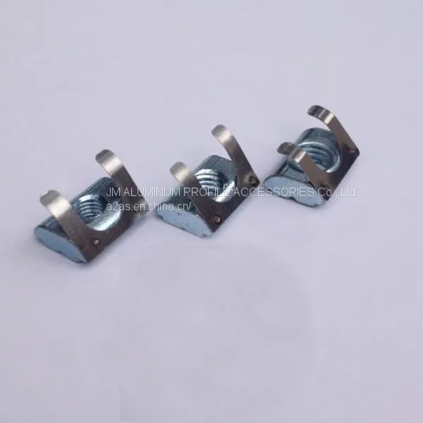 M5, M6, M8 Spring Leaf Elastic Nut for Aluminum Profile 30