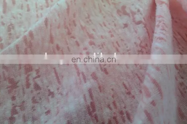 Winfar Textile Hot Sale CVC Polyester Cotton Jersey Knitted Burn Out Fabric photo-2