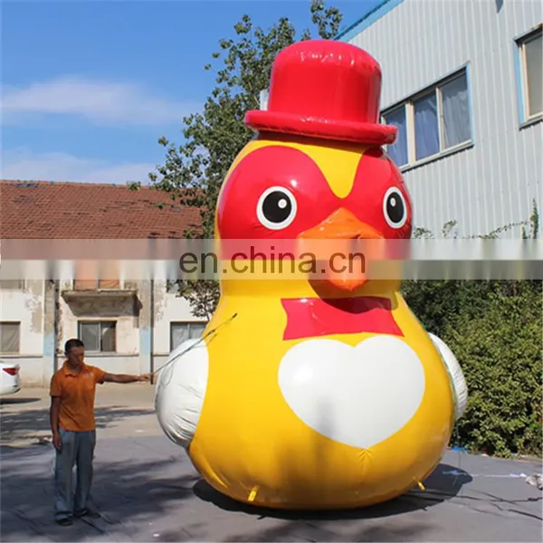 Outdoor Giant Advertising Airblowing Cartoon Characters Yellow Duck Toys Inflatable for Sale photo-2