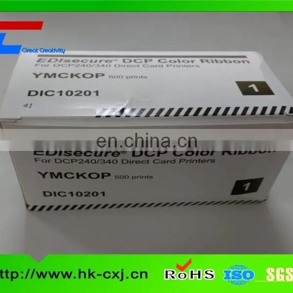 YMCKOP color ribbon for DCP240/340 Direct card printer DIC 10201