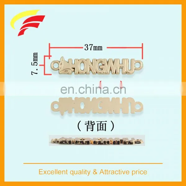 Zinc Alloy Cut Out 3D Logo Label , Metal Sewing Label With Custom Letters photo-6