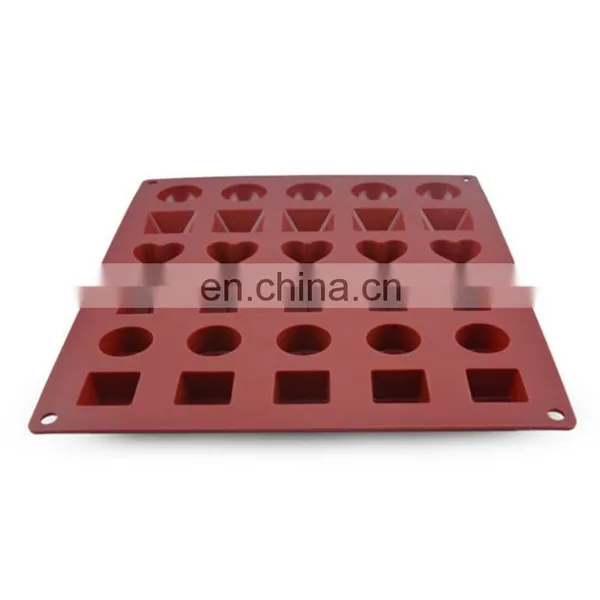 Food Grade Silicone Ice Cube Mold for Chocolate With 30 Holes and 6 Shapes for Baking photo-5