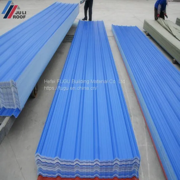 Synthetic Resin Trapezoid Shape APVC Tiles PVC Corrugated Roofing Sheets