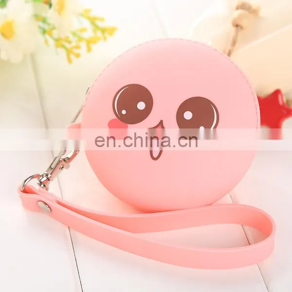 Factory Price Women Zipper Wallet Purse Custom Emoji Coin Bag Wristlet Gift Silicone Coin Cases photo-3