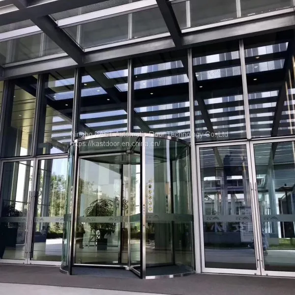 Crystal Automatic Revolving Door Three Wings Automatic Revolving Door photo-3