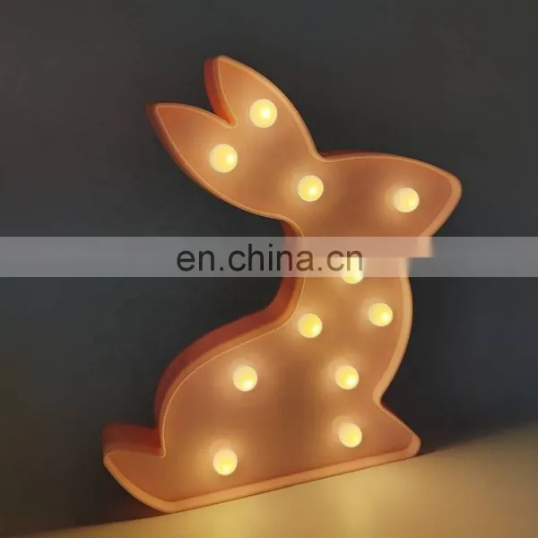 Easter Rabbit Marquee LED Light For Home Decoration photo-6