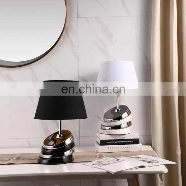 European New Design Creative Geometry Shape Modern Ceramic Lamps for Hotel Home Decor photo-5