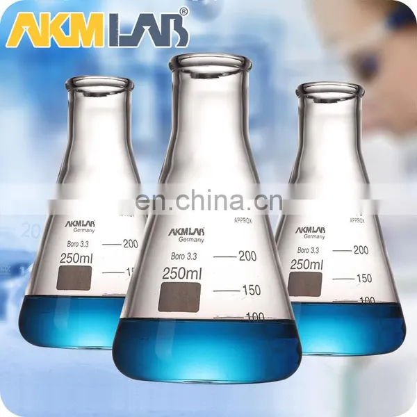 AKM LAB 100ml Conical Flask Erlenmeyer Flask With Narrow Wide Mouth photo-2