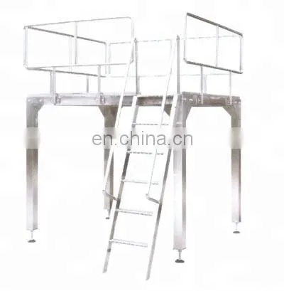 Overhead Industrial Supporting Working Platform For Multihead Weigher In Solid Packaging Line