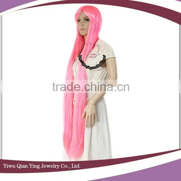 Very Long Japanese Straight Pink Cosplay Wigs photo-2