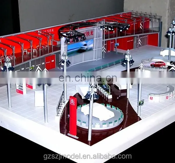4S Car Shop Miniature Building Model With Architectural Model Material ,scale Model photo-2