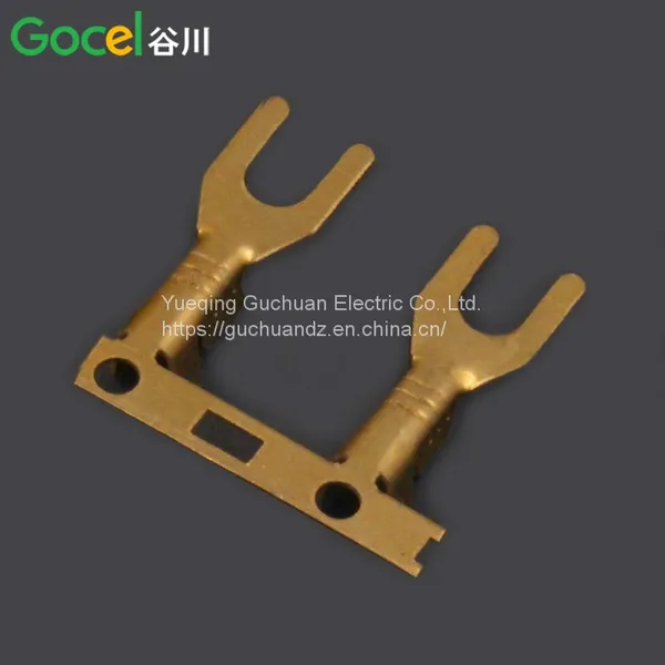 DJ4311-3.2 Fork Lug Horizontal Brass Horizontal 3.2 Fork Terminal photo-2