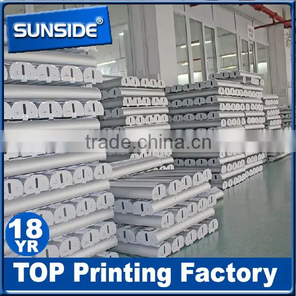 Custom Wide Base Aluminium Frame Retractable Roll up Banner Stand-qt photo-5