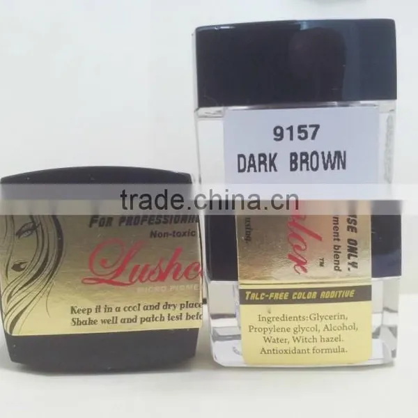 Hot sale high quality Lushcolor paste tattoo ink pigment for permanent makeup