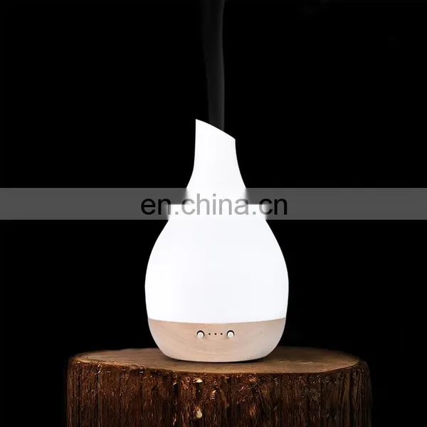 Hot Selling Portable Air 4 Light Modes Wooden Base Humidifier Aroma Diffuser 180ml photo-5