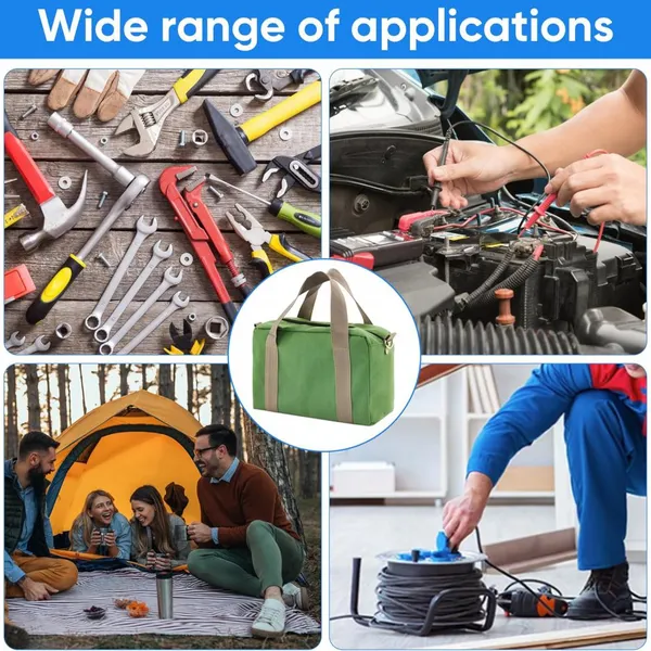 Tool Bag With Waterproof Tool Bag Big Capacity Canvas Tool Bag Electrician Multifunctional Portable Tool Bag photo-5