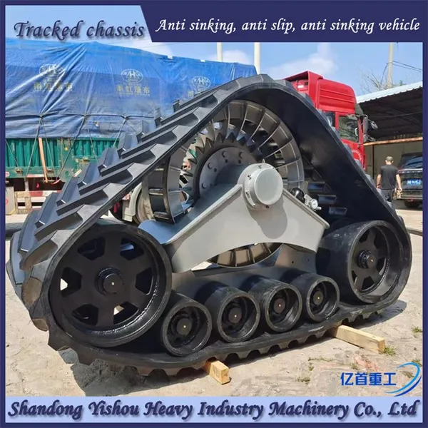 Retrofitting a Harvester With Triangular Track Wheels to Prevent Sinking in Mud photo-5