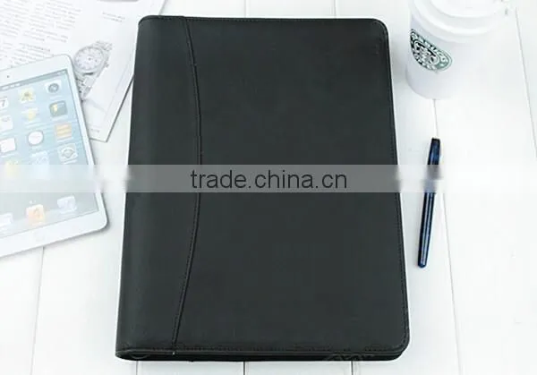 Zipper Closing pu Leather Manager Folder photo-2