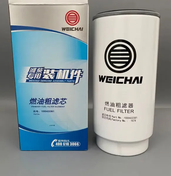 Fuel Oil Filter 1000422381 for Weichai Engine Parts Construction Machinery Parts