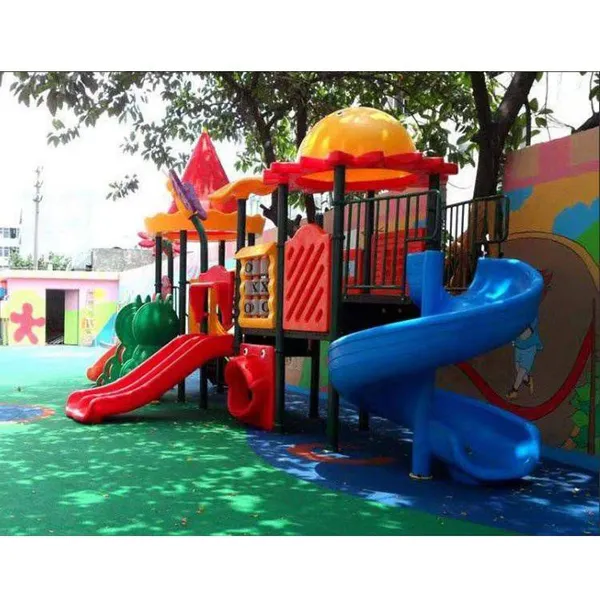 Large Outdoor Plastic Slide, Children's Swing Set for Kindergartens, Communities and Scenic Spots, Customized Playground Equipment photo-3