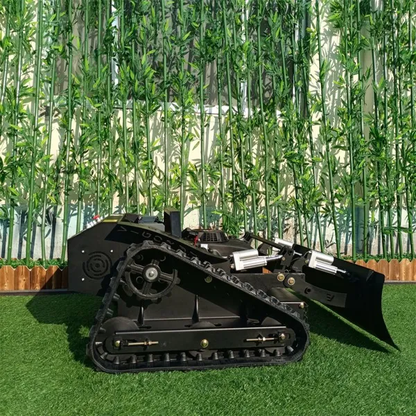 Hybrid Self-Charging Generator Brushless Dc Motor Remote Control Mower With Tracks photo-4