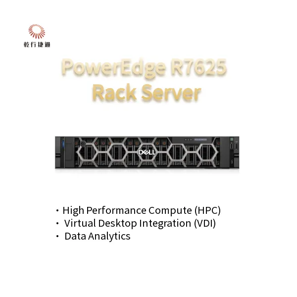 2U Two Socket PowerEdge R7625 Rack Server 4th Gen AMD EPYC™ Processors Up To 8x PCIe Gen5 Slots 12 X 2.5