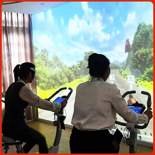 Interactive Virtual Cycling Game Projection for Dynamic Exercise Bikes in Gyms, Shopping Mall Fitness Arenas and Sports Training Centers photo-2