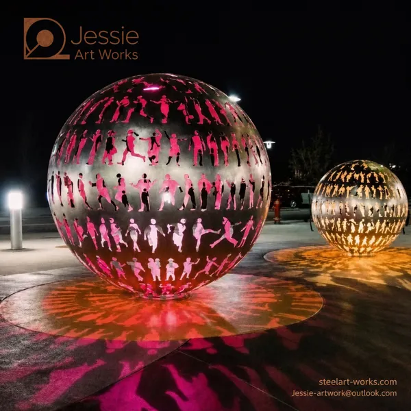 Stainless Steel Art Light Sculpture photo-2