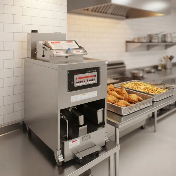 Automatic 8 Head Electric Pressure Fryer Machine for Restaurant Heavy Duty Stainless Steel Fried Chicken Maker QD-55HE photo-5