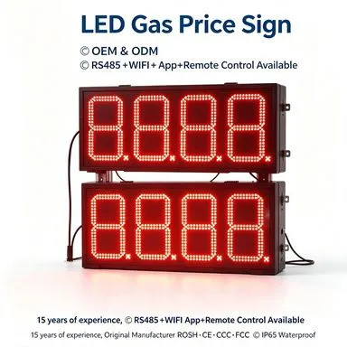 Hot Sale 7segment PCB DIP LED Petrol Station Price Board Multiple Color Options