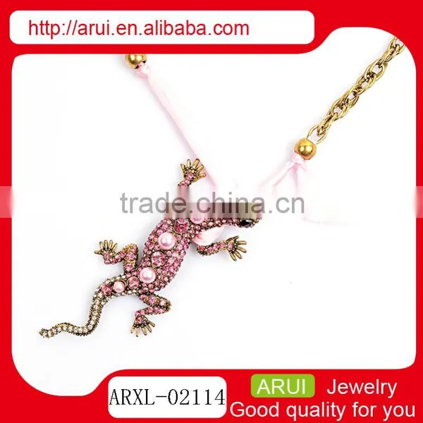 New Fashion Style Bohemian Gecko Pendant Chain Bib Statement Necklace Chain Spools photo-3
