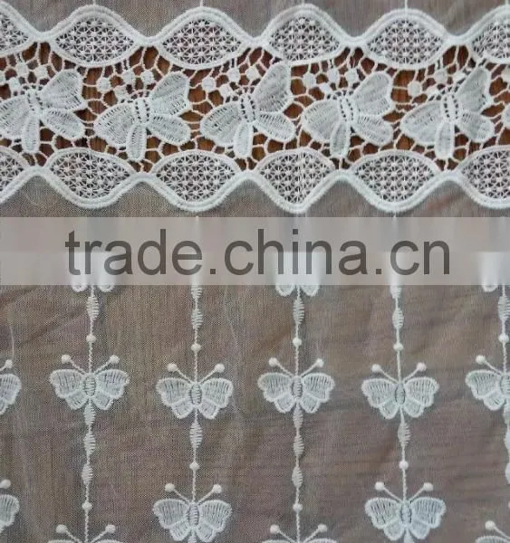 Lace Fabric Hot Organdy Embroidery Lace Milk Silk Full Lace for Accessory photo-2