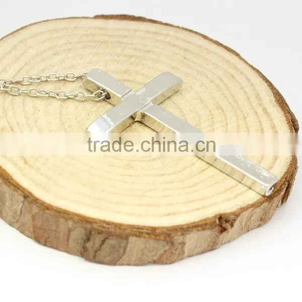 Wholesale Jewelry Silver Alloy Men Women Cross Necklace photo-4