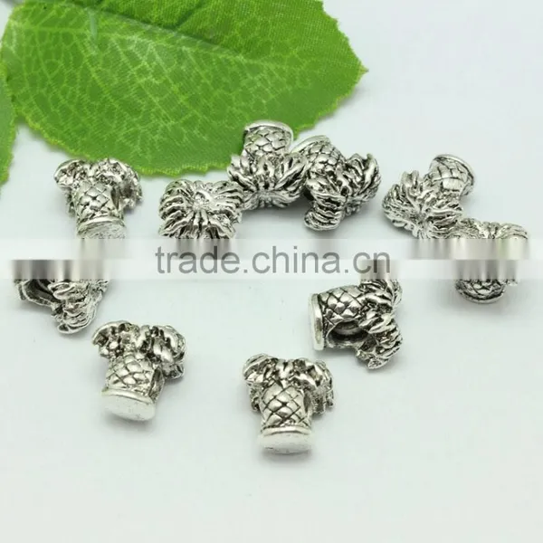 Wholesale Pdora New Style Anti-silver Coconut Tree Shape Zinc Alloy Round Hole Slide Beads photo-6