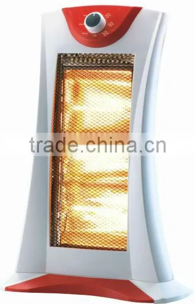 3settings 1200W CE/GS/ROHS Safety Tip Over Swtich Wide Angle Oscillating Function Electric Heater Halogen Heater for Home
