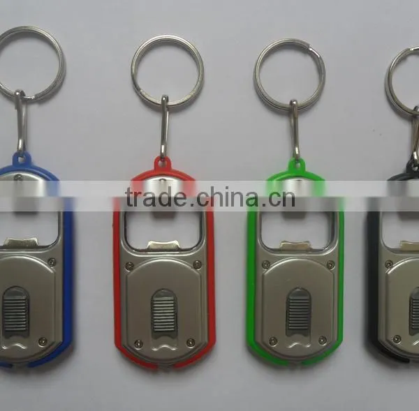 Mutil Color Keychain Bottle Opener With Led Light Key Chain photo-4