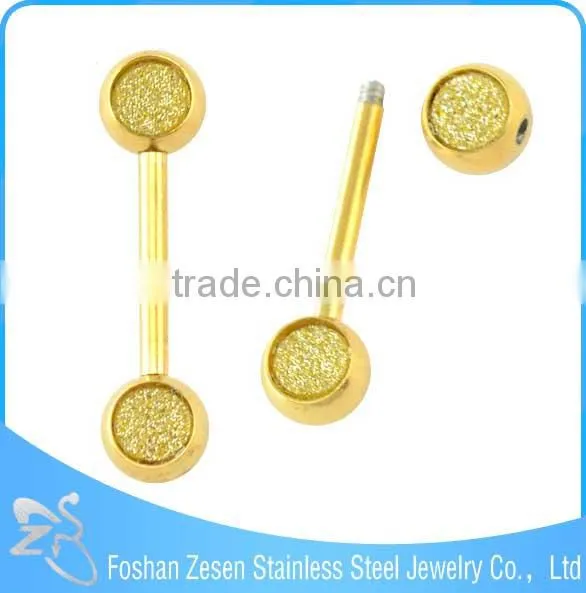 2016 Fashion Colorful UV Balls Steel Bar Personalized Tongue Rings photo-6