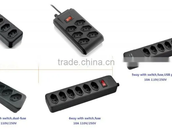 6way Brazil Socket Inmetro Power Strip Surge Protector photo-3
