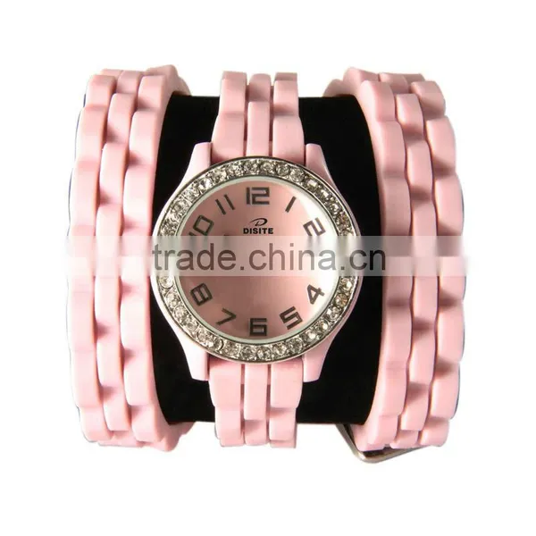 Guang Zhou YB Lady Watch Silicone Band Alloy Case Wholesale Watches photo-4