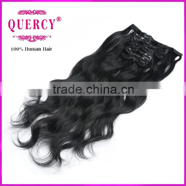 Unprocessed Virgin Remy Brazilian Human Hair Double Drawn Thick Ends Clip In Hair photo-6