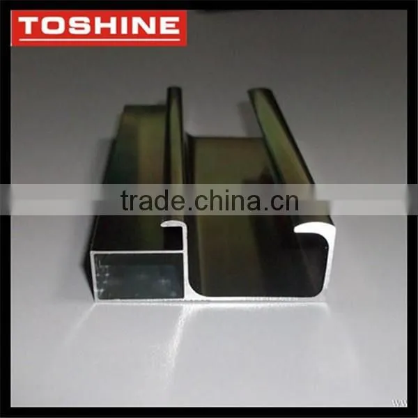 Silver Anodizing Wardrobe Door Aluminum Profile photo-2