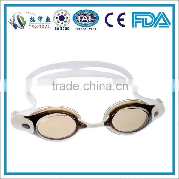 Custom Competition Swimming Goggles in Blue Lens , Triathlon Swimming Goggles , Waterproof Swimming Goggles photo-2