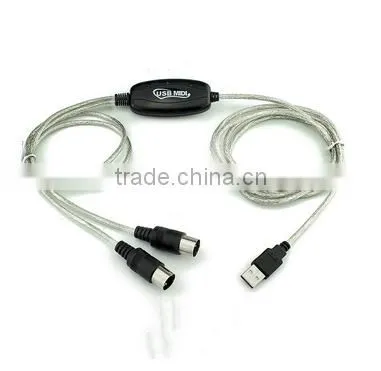 Plug & Play USB to MIDI Cable for Music Keyboard Interface Adapter