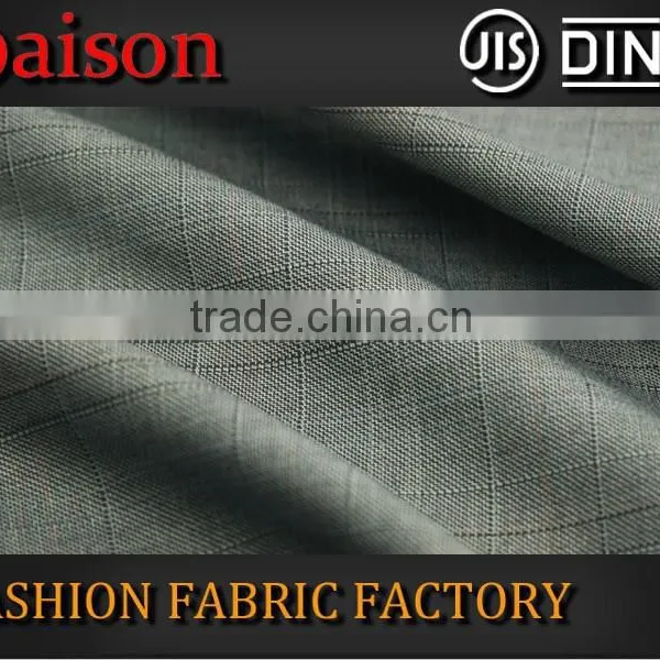 Wholesale Fine Microfiber Large Check Pattern Viscose Fabric photo-5