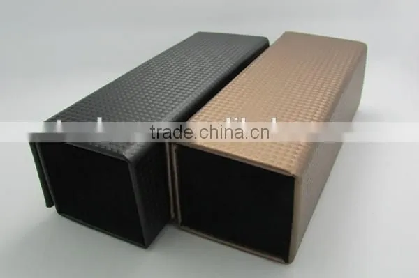 Diamond Grid Square PU Leather Eyewear Packing Case photo-2