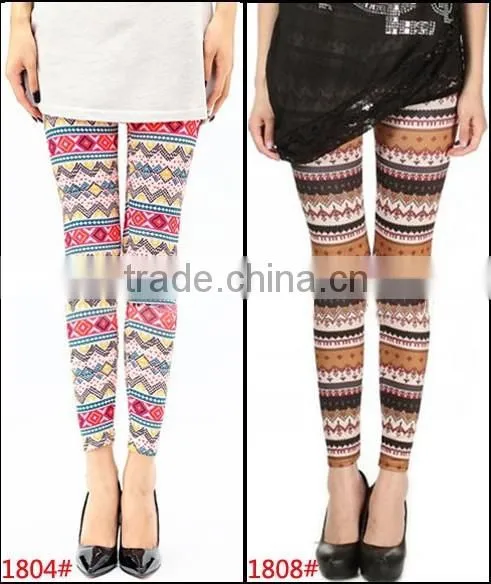 Fall Trendy Geometric Digital Print Yoga Galaxy Sport Leggings photo-4