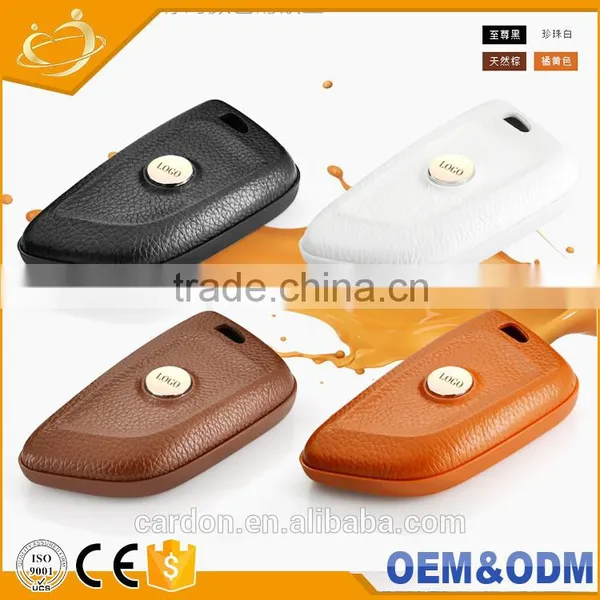 Auto Leather Case Cover Protector Shell Fob Remote Car Key Shell for BMW X5 X6